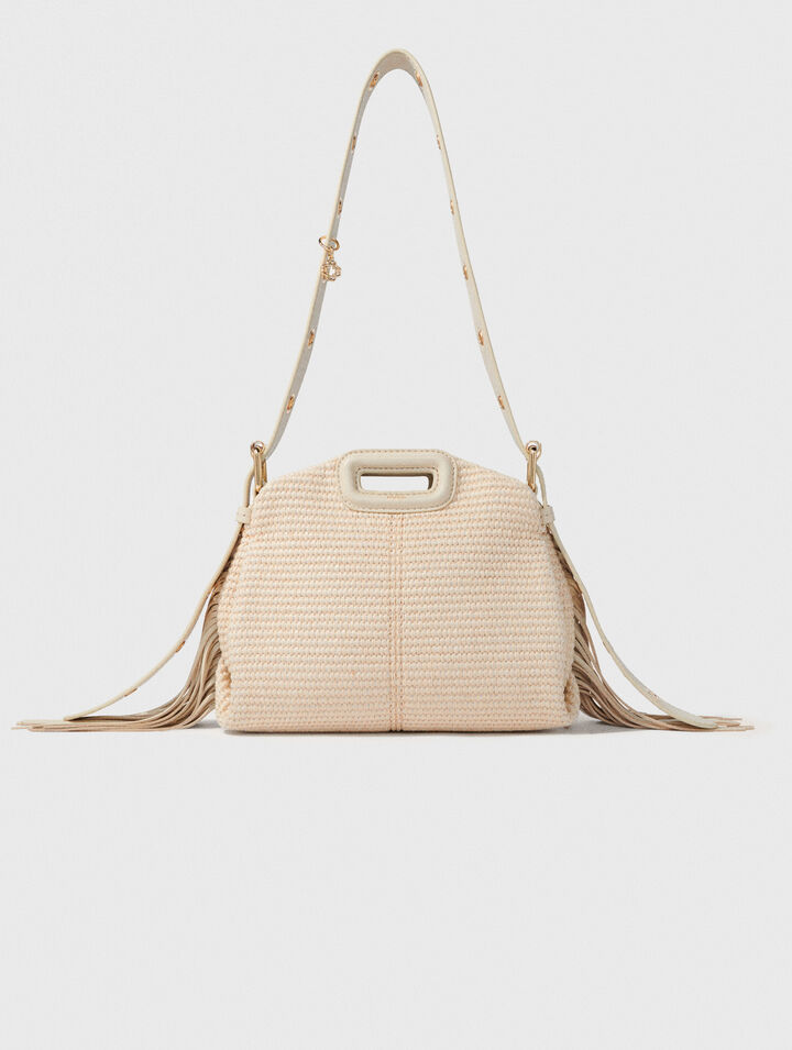Raffia effect Miss M Mini bag